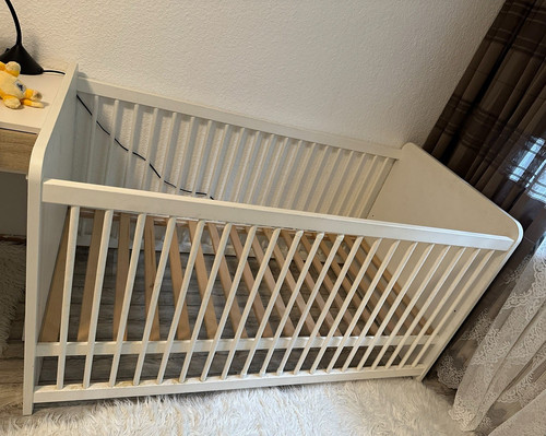 Weißes babybett gitterbett - weißes, babybett/gitterbett