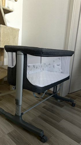 Baby beistellbett grau weiß - baby, grau/weiß